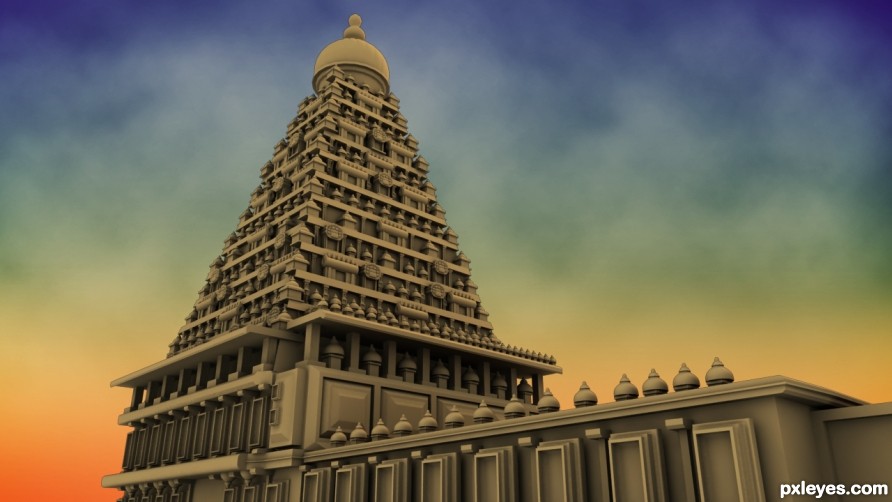 Creation of Indian Temple: Final Result