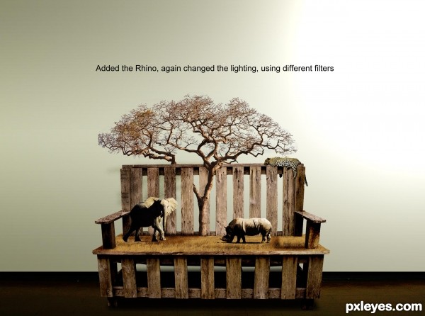 Creation of Out of Africa.: Step 9