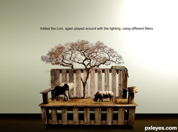 Creation of Out of Africa.: Step 10