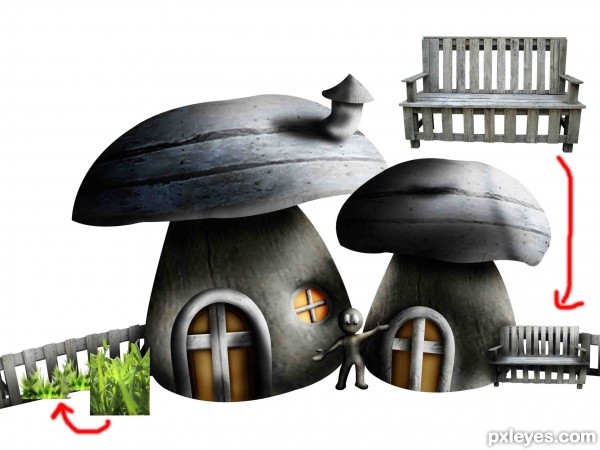 Creation of Little houses: Step 15