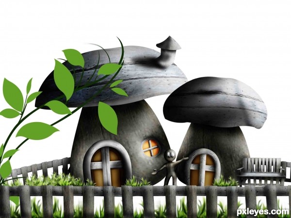 Creation of Little houses: Step 18