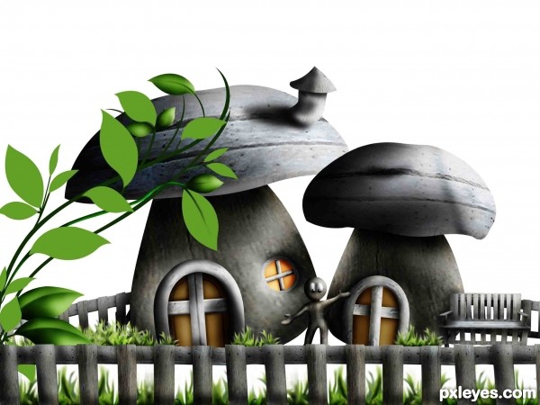Creation of Little houses: Step 19