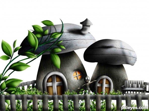 Creation of Little houses: Step 21
