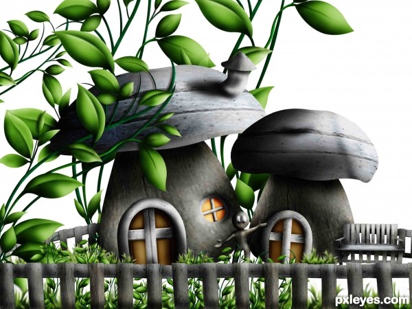 Creation of Little houses: Step 22