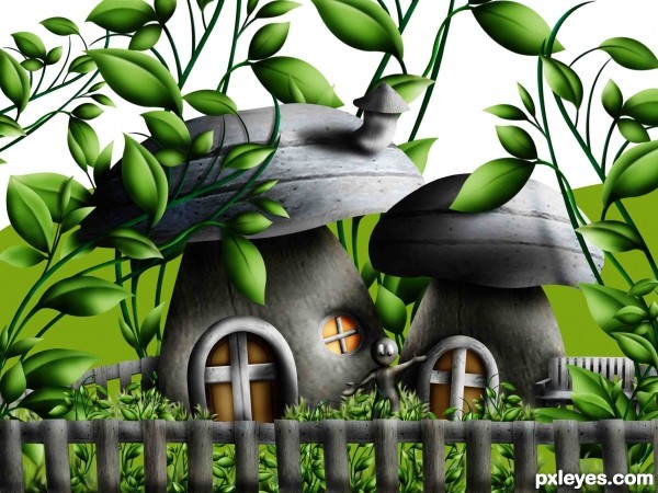 Creation of Little houses: Step 23