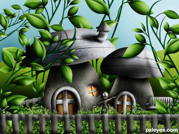 Creation of Little houses: Step 25