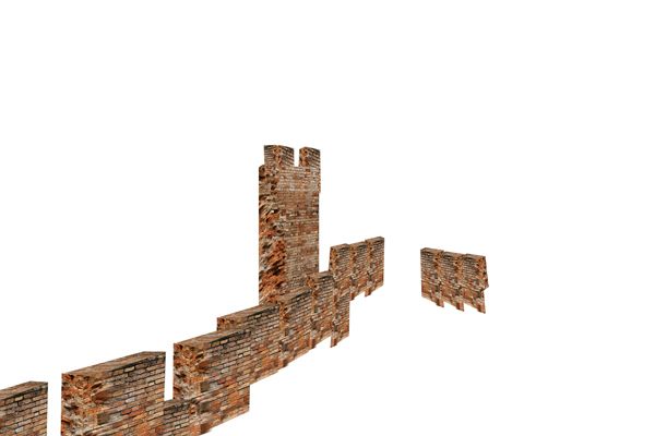 Creation of old brick castle: Step 3