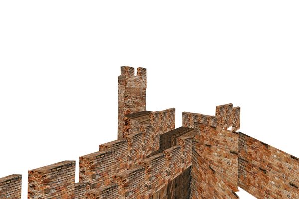Creation of old brick castle: Step 4