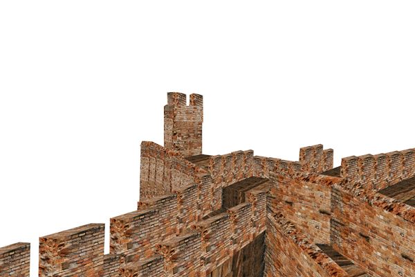 Creation of old brick castle: Step 6