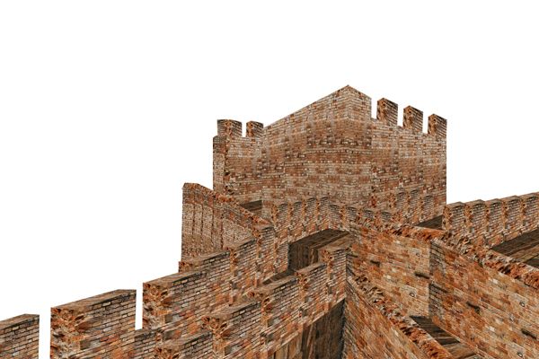 Creation of old brick castle: Step 7