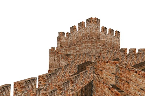 Creation of old brick castle: Step 8