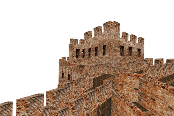 Creation of old brick castle: Step 9