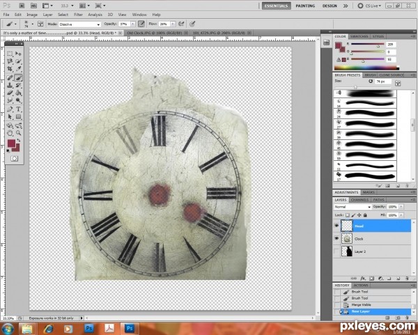 Creation of It's only a matter of time....: Step 9