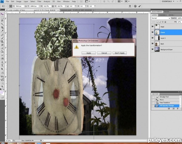Creation of It's only a matter of time....: Step 20
