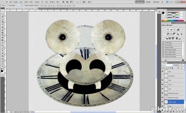 Creation of Look into my eyes: Step 6
