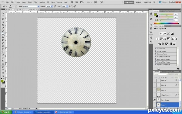 Creation of Clock: Step 2