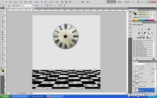 Creation of Clock: Step 3
