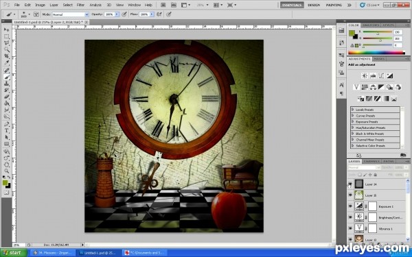 Creation of Clock: Step 13