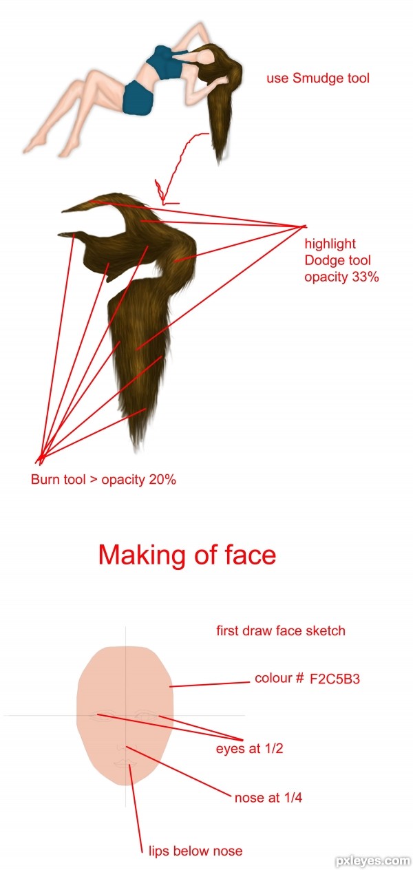 Creation of Beauty of nature: Step 3