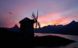 Old Mill at Sunset