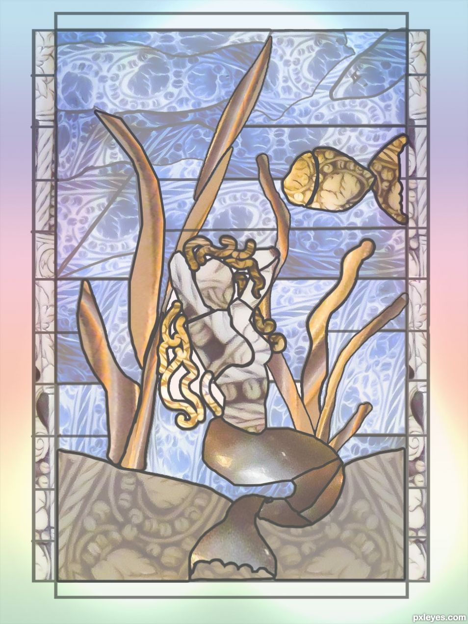 Creation of stained glass : Final Result