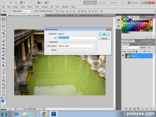 Creation of my old pool of 20 century: Step 5