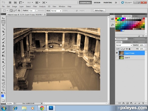Creation of my old pool of 20 century: Step 11
