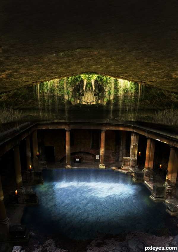 Creation of holy mary miracle cave: Step 3