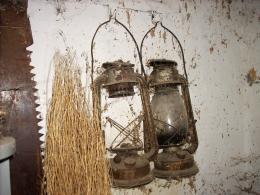 Old lanterns in the barn