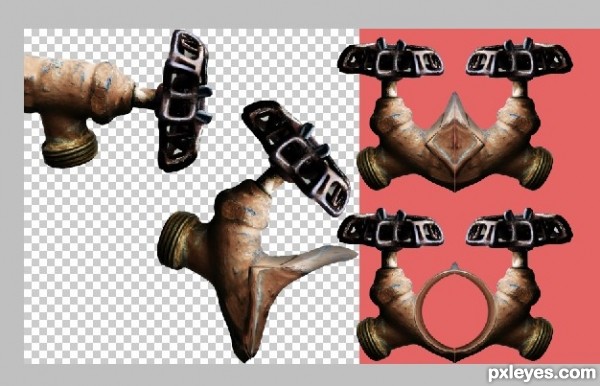 Creation of Eye Brow Faucets: Step 2