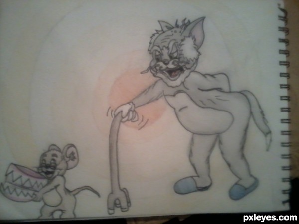 Creation of Come back with my teeth you old coop: Step 6