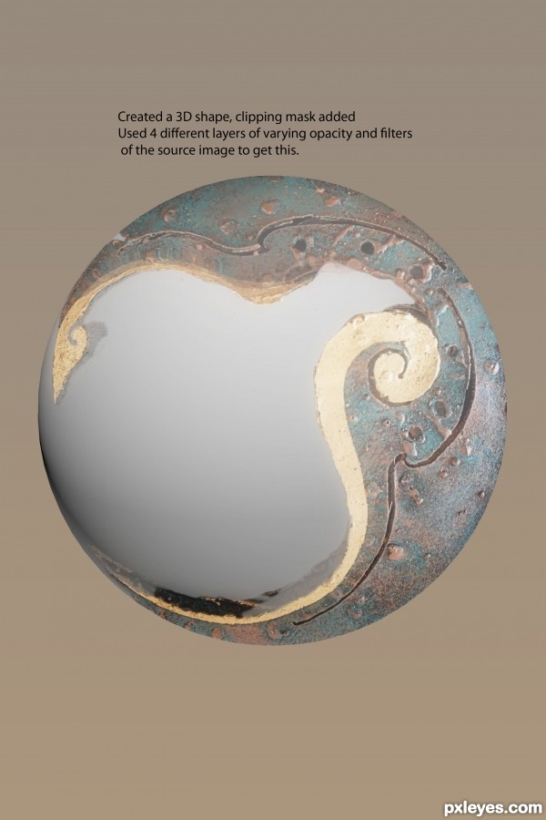 Creation of Captured Sun: Step 2