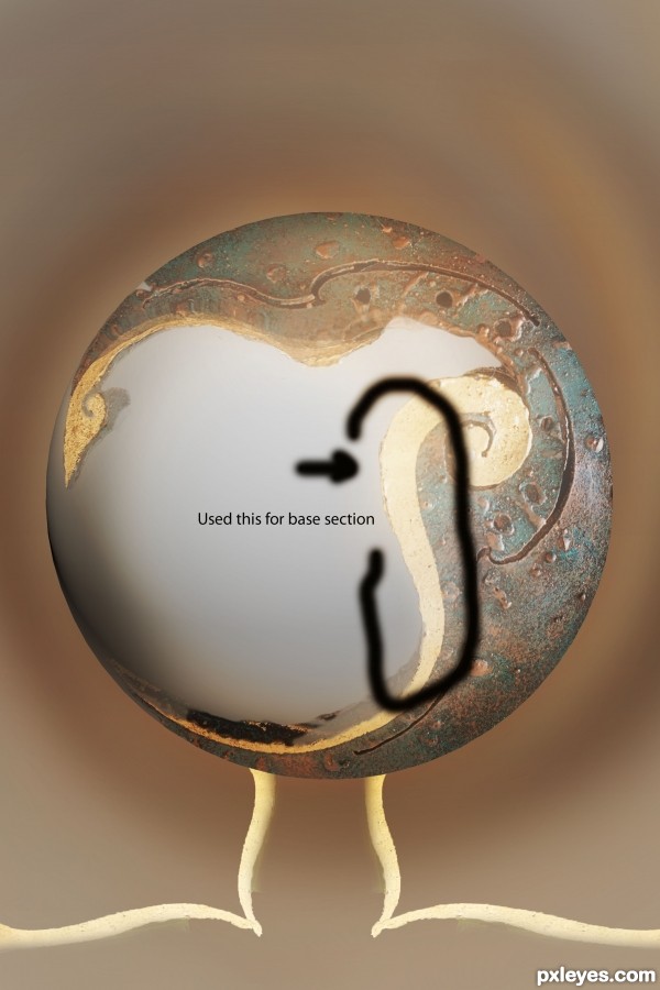 Creation of Captured Sun: Step 4