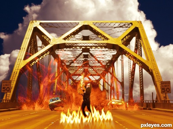 Creation of Bridge burning: Final Result