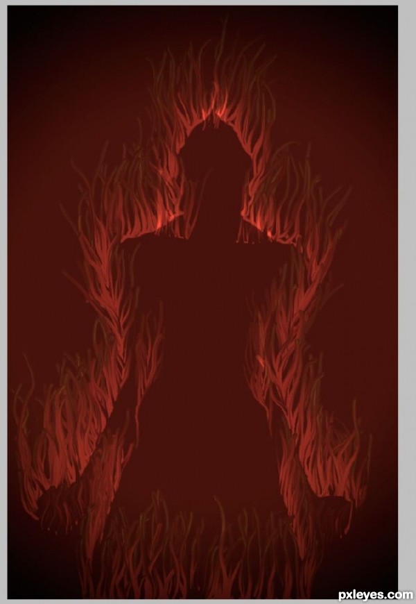 Creation of Fire-Man: Step 5