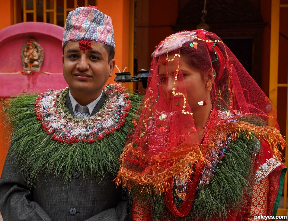 Husband and Wife - Wedding Day