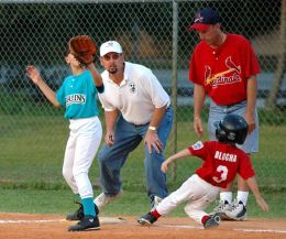 Eyes on the ball and base