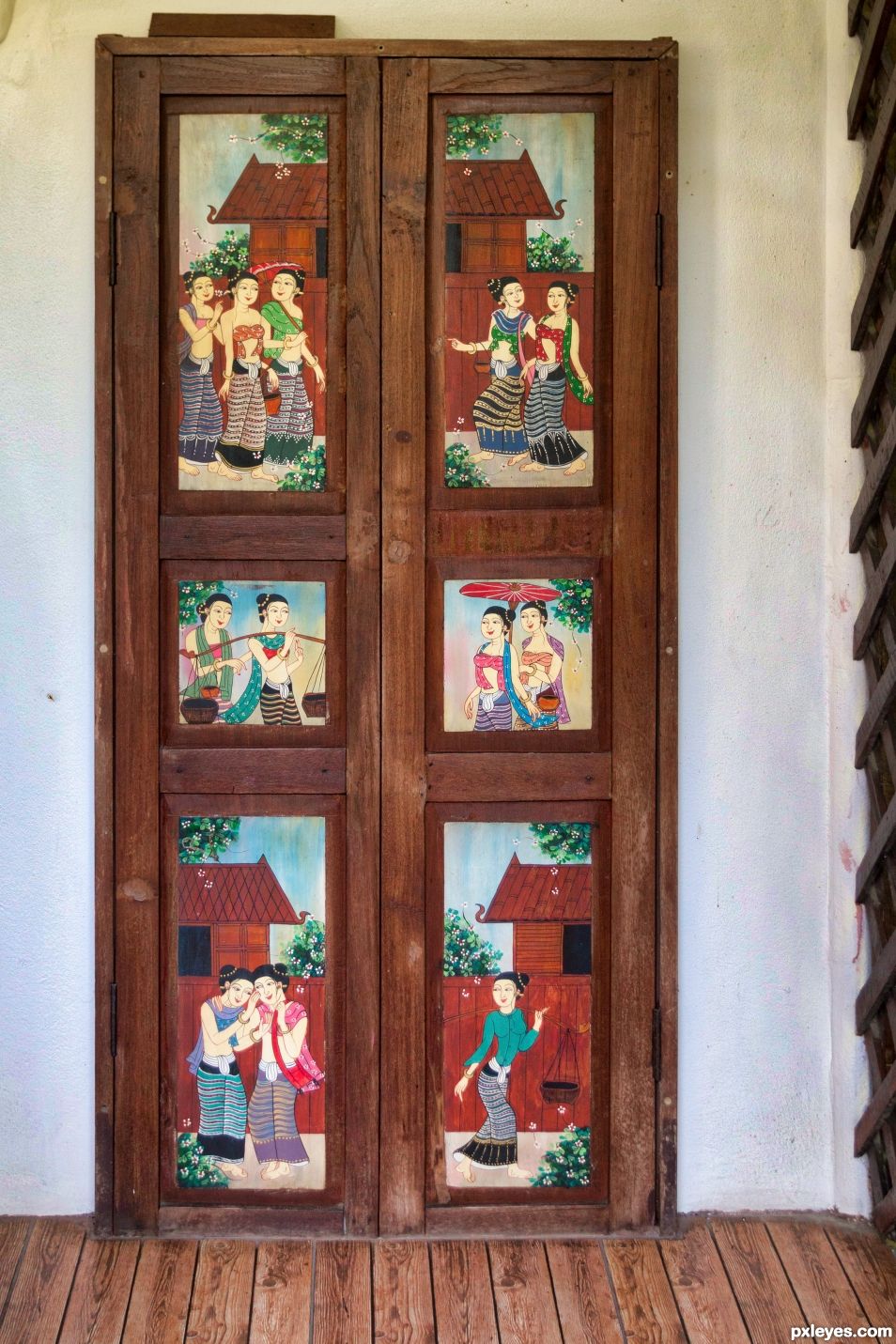 Decorated door