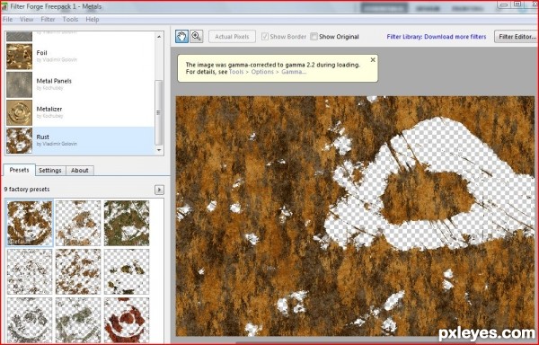 Creation of Rusty Weed: Step 2