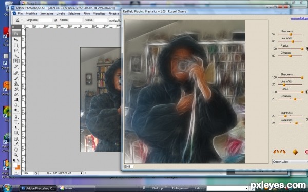 Creation of parka fractalius: Step 1