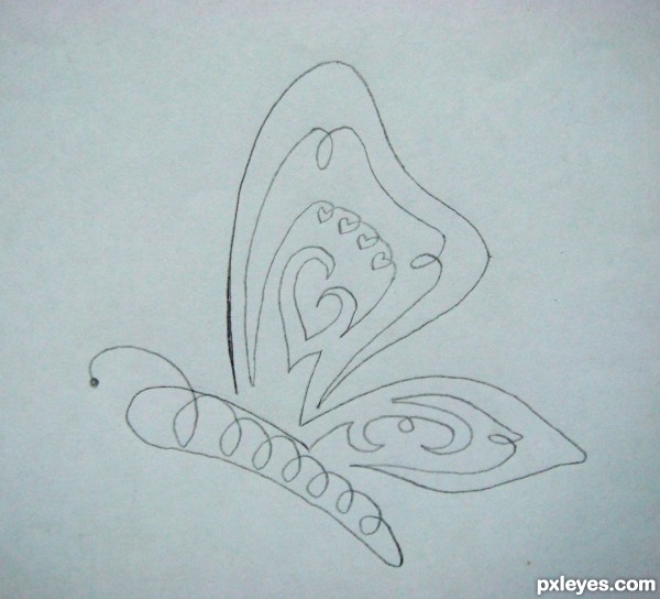 Creation of Butterfly: Step 1