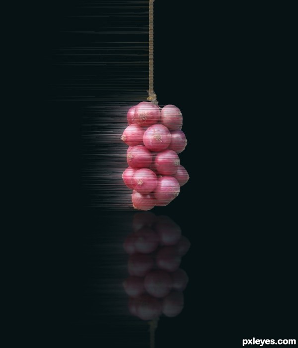Creation of Swinging  Onions: Step 8