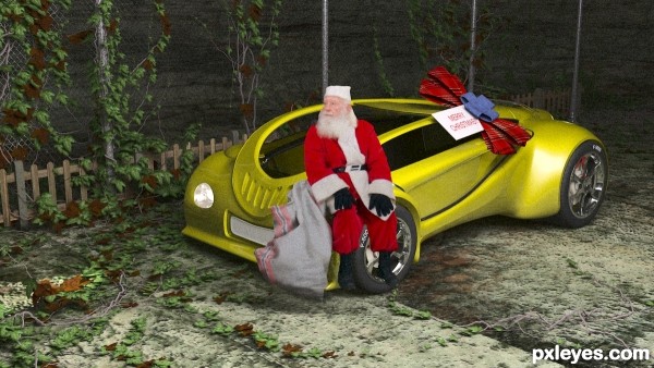 Creation of Christmas Car: Final Result