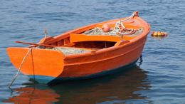 The orange boat