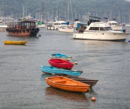 boats on a wet day