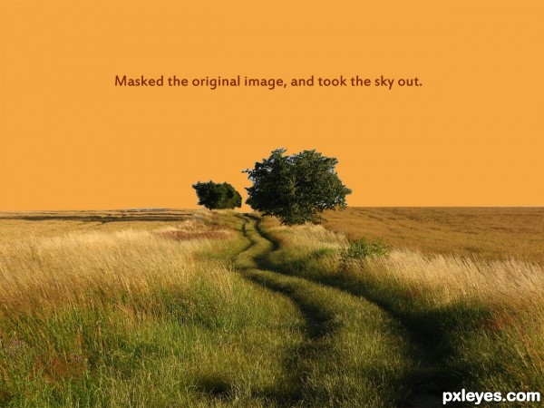 Creation of Orange Sunset: Step 1