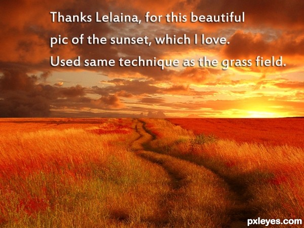 Creation of Orange Sunset: Step 3