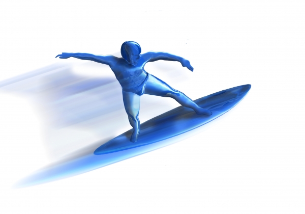 Creation of Blue Surfer: Step 5