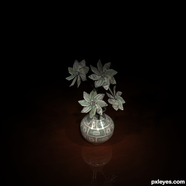 Creation of Money Flowers: Final Result