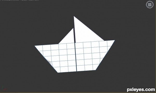 Creation of sailing the seas of paper: Step 2